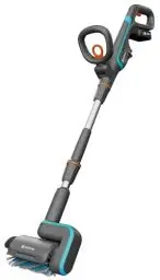 Produktbild: Gardena Akku-Multi-Reiniger AquaBrush Patio 03/18V P4A Ready-To-Use Set: Batteriebetriebenes Reinigungsgerät inkl. Akku, Nassreinigung von Terrassenböden in einem Schritt, Komplettset (14841-20)