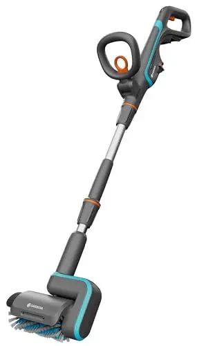 Produktbild: Gardena Akku-Multi-Reiniger AquaBrush Patio 03/18V P4A solo: Batteriebetriebenes Reinigungsgerät, Nassreinigung von Terrassenböden in einem Schritt, ohne Akku (14841-55)
