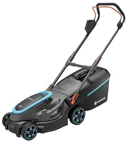 Produktbild: Gardena Akku-Rasenmäher PowerMax 37/36V P4A ohne Akku: 37 cm Schnittbreite, 45 l Fangvolumen, zentrale Schnitthöhenverstellung, bürstenloser PowerPlus Motor mit Eco-Modus (14638-55)