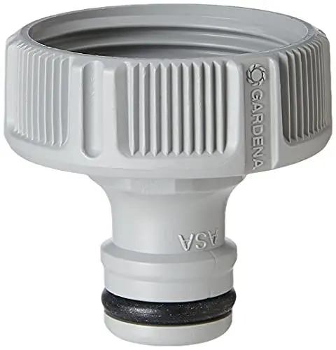 Produktbild: Gardena Hahnverbinder 33,3 mm (G 1 Zoll): Anschluss für Wasserhähne mit Gewinde, wasserdichte Schlauchverbindung, einfache Handhabung, verpackt (18202-20)