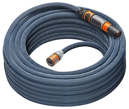 Produktbild: Gardena Liano Xtreme 1/2 Zoll, 20m Set: Extrem robuster Gartenschlauch aus Textilgewebe, mit PVC-Innenschlauch, leichtgewichtig, wetterbeständig (18470-20)