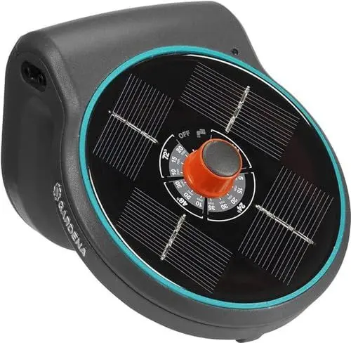 Produktbild: Gardena Solar-Bewässerung AquaBloom Set: Solarbetriebenes Bewässerungssystem für Balkon- und Kübelpflanzen, bis zu 4 m Höhe, Saison unabhängig (13300-20)