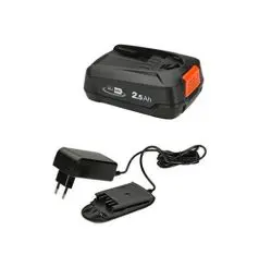 Produktbild: Gardena Starter-Kit P4A: Akku-Set für alle Gardena Gartengeräte mit Li-Ion Akku, 1x PBA 18V/45 2,5 Ah, AL 1810 CV, Energieklasse A (14910-20)