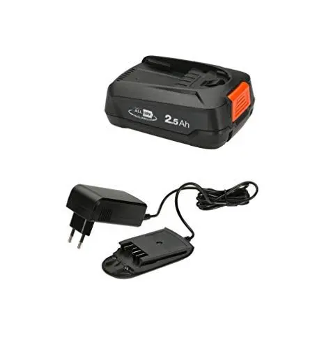 Produktbild: Gardena Starter-Kit P4A: Akku-Set für alle Gardena Gartengeräte mit Li-Ion Akku, 1x PBA 18V/45 2,5 Ah, AL 1810 CV, Energieklasse A (14910-20)