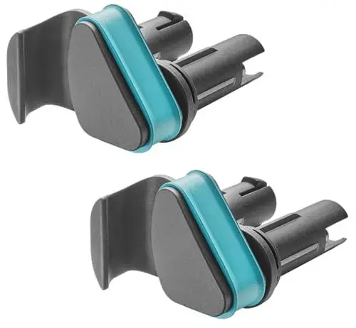 Produktbild: Gardena Stielhalter Flex: Gerätehalter von Zwei gängigen Stielen und Geräten, Erweiterung für Geräteleiste Flex, flexibel steckbar, aus recyceltem Material, 2 Stück (3508-20)
