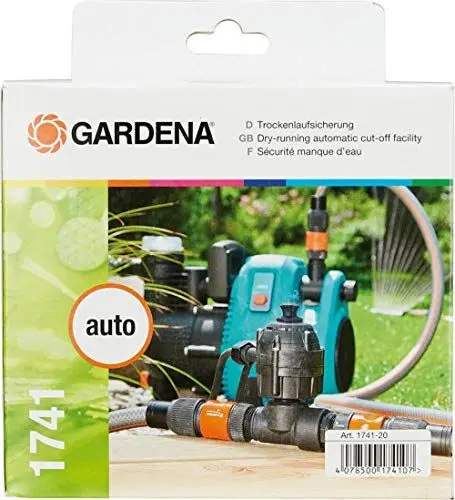 Produktbild: Gardena Trockenlaufsicherung: Elektronischer Wasserregler zur Pumpensteuerung für Gartenpumpe, Tauch-Druckpumpe und Hauswasserwerk (1741-20)