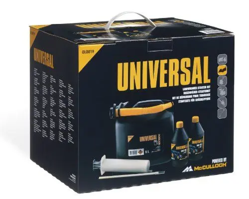 Produktbild: Gardena Universal Rasenmäher Starter-Set, OLO019: Starter-Set für Benzinrasenmäher enthält 4-Takt-Öl, Absaugspritze und Benzinkanister (Artikel-Nr. 00057-76.164.19), GM577616419, Standard, One Size