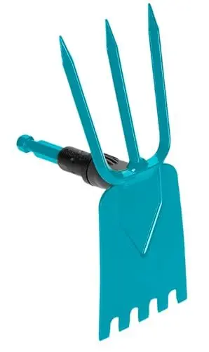 Produktbild: Gardena combisystem-Gartenhacke: Hacke mit geradem Blatt, 3 Zinken, 9 cm Arbeitsbreite, aus hochwertigem Qualitätsstahl, Duroplast-beschichtet (3219-20)