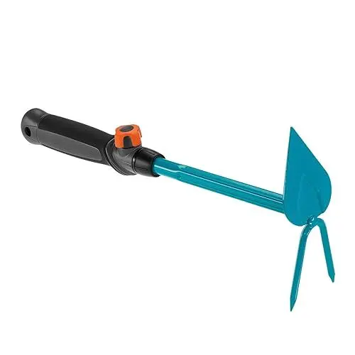 Produktbild: Gardena combisystem-Kleinhäckchen: 2-Zinken-Doppelhacke zum Lockern des Bodens, Arbeitsbreite 6 cm, Spitze Form, ergonomischer Griff, Korrosionsschutz (8911-20)
