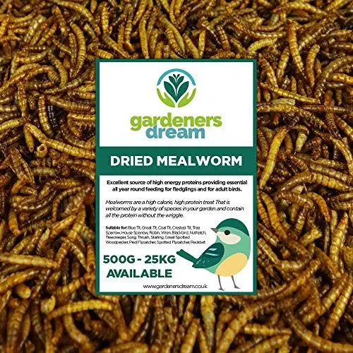 Produktbild: GardenersDream getrocknete Mehlwürmer- Narhaftes wildes Garten Vogelfutter
