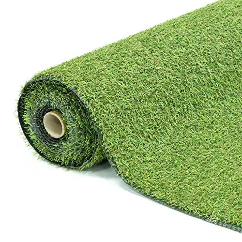 Produktbild: GardenKraft 26070 4 x 1 m, mit 15 mm Florhöhe, Teppich, Kunstgras, Kunstrasenplatz, dichter Kunstrasen