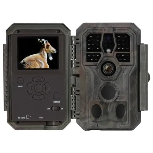 Produktbild: GardePro A5 Wildkamera 64MP 1296P H.264 Video, Wildkamera mit Bewegungsmelder Nachtsicht bis 30m, No-Glow Infrarot Wildtierkamera Outdoor Wasserdicht Tierkamera