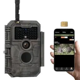 Produktbild: GardePro X20 4G LTE Wildkamera mit SIM-Karte und App, 32MP 1296P H.265 Video, No Glow Nachtsicht Bewegungsmelder, 4G Jagdkamera Wildtierkamera Handyübertragung, IP66 Fotofalle