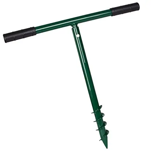 Produktbild: CARD Gardigo Hand Erdbohrer für Löcher bis 42mm Ø, aus Metall | Handerdbohrer zum Setzen von Erdlöchern, Ideal zum Einbringen von Maulwurfschreck und Wühlmaus Vertreiber, 70040