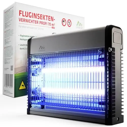 Produktbild: Gardigo UV Licht Insektenvernichter Professionell 70 m² Insekten Mosquito Lampe Mosquito Lampe Mosquito Vernichter Insektenschutz
