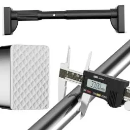 Produktbild: Gardinenstange ohne Bohren, 410CM-500CM, 360CM-450CM, 160CM-250CM, 40CM-55CM, Duschvorhangstange, Kein Bohren, Rutschfest, Vorhangstange Klemmstange Teleskopstange, für Badezimmer, Kleiderschrank, Fen