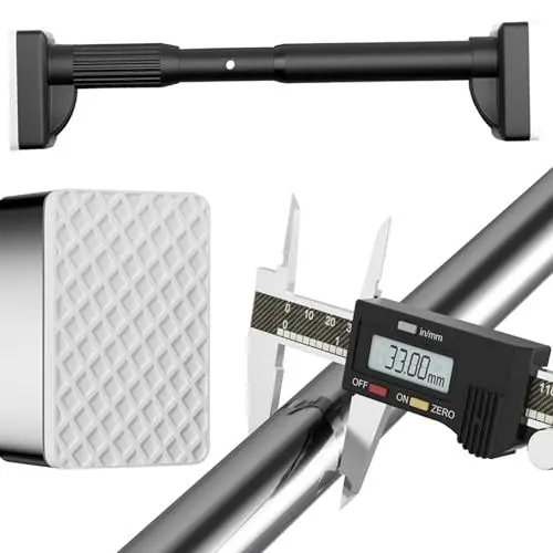 Produktbild: Gardinenstange ohne Bohren, 410CM-500CM, 360CM-450CM, 160CM-250CM, 40CM-55CM, Duschvorhangstange, Kein Bohren, Rutschfest, Vorhangstange Klemmstange Teleskopstange, für Badezimmer, Kleiderschrank, Fen