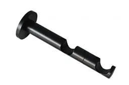 Produktbild: GARDINIA Doppel-Kombiträger mit Metallmontageplatte für Gardinenstange, 2-läufig, Offen, Inkl. aller Montage-Teile, Serie Chicago, Ø 20 mm, Metall, Schwarz-matt