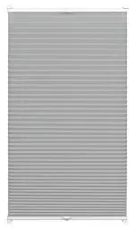 Produktbild: GARDINIA EASYFIX Cara Plissee ohne Bohren, Zum Klemmen, Blickdichtes Falt-Rollo, Inkl. aller Montage-Teile, 2 Bedienschienen, Grau, 100 x 130 cm