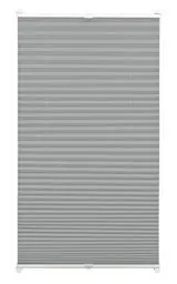 Produktbild: GARDINIA EASYFIX Plissee ohne Bohren, Zum Klemmen, Blickdichtes Falt-Rollo, Inkl. aller Montage-Teile, 2 Bedienschienen, Schiefer, 100 x 130 cm