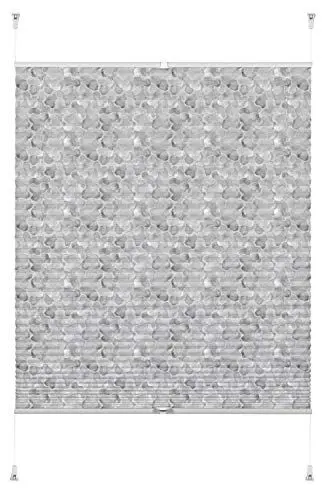 Produktbild: GARDINIA Easyfix Plissee, Blickdichtes Faltrollo zur Befestigung ohne Bohren und Schrauben, Individuell verstellbar, 60 x 130, Grau Camouflage