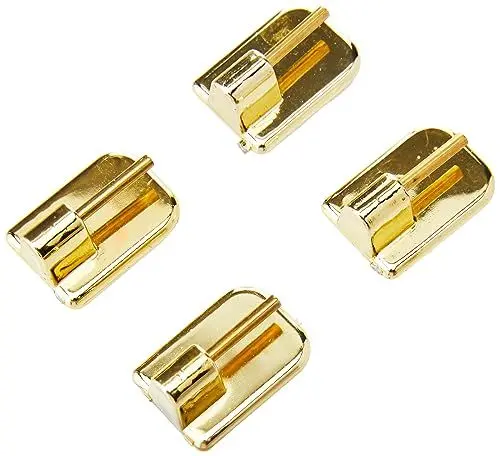 Produktbild: GARDINIA Klebehaken für Vitragestangen, 4 Stück, Mit Stahlstift, Selbstklebend, Höhe: 11 mm, Messing