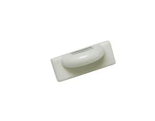 Produktbild: Gardinia Magnet-Halter für Jalousien, Selbstklebend, Ideal für Kippfenster, Halterung für Jalousie-Unterschienen, 5 cm x 2 cm (LxB), Kunststoff/Metall, Weiß, 2 Stück