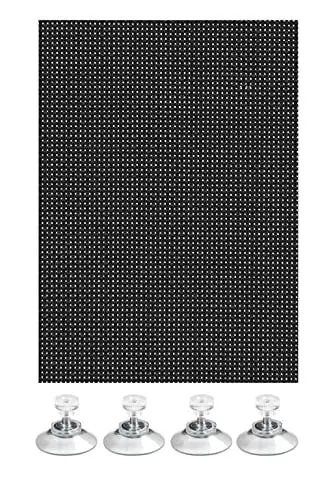 Produktbild: GARDINIA Sonnenschutz für Fenster (auch Dachfenster), Flexibler Sonnenschutz Auto, Lichtdurchlässig, Inkl. 4 Saugnäpfen, 100 x 200 cm, Schwarz