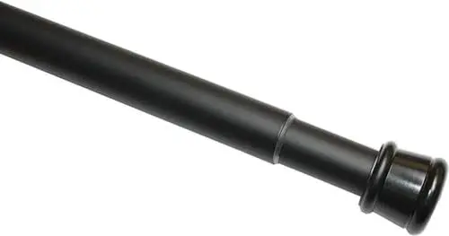 Produktbild: GARDINIA Spannstange, Metall-Stange, Ausziehbar, Gardinenstange ohne Bohren und Schrauben, Ø 23/26 mm, Länge 60-100 cm, Schwarz-matt