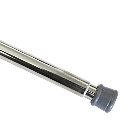 Produktbild: GARDINIA Spannstange, Metall-Stange, Ausziehbar, Gardinenstange ohne Bohren und Schrauben, Ø 23/26 mm, Länge 80-130 cm, Nickel-Optik