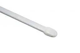 Produktbild: GARDINIA Vitragestange flachoval, Ausziehbar, Gardinenstange ohne Bohren und Schrauben, Metall / Kunststoff, Weiß, 30-50 cm, 2 Stück