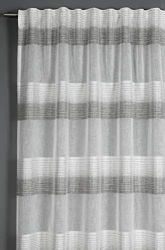 Produktbild: Gardinia Vorhang mit verdeckten Schlaufen und Gardinenband, Blickdicht, Lichtdurchlässig, Gardine Etamine, Grau, 140 x 245 cm