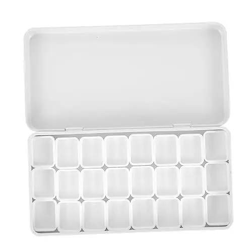 Produktbild: GARIOUANS 1Satz Aquarellfarben Set Aquarell Paint Pan Box mit Fächern für Künstler Leicht und Tragbar für Unterwegs Hält Farben Sauber und Organisiert