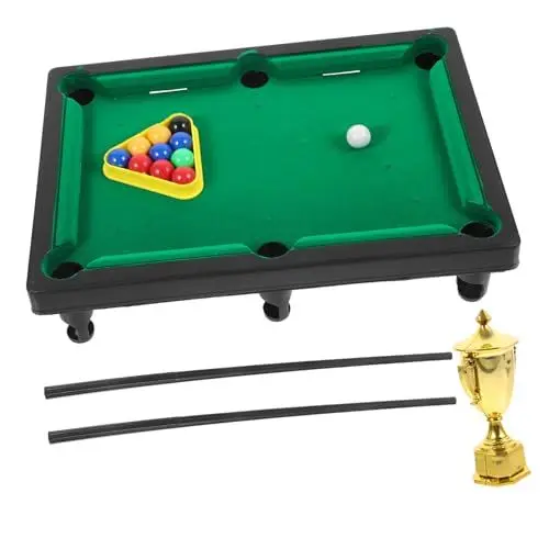 Produktbild: GARIOUANS Billardtisch für Platzsparendes Tischspielzeug mit Pokal für Spannende Poolspiele der Spielzeugwelt