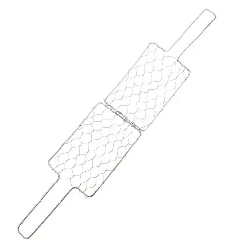 Produktbild: GARIOUANS Fisch Grillkorb Aus Eisen Hitzebeständiger Grillrost Für Haushalt Und Picknick Praktisches Grillzubehör Mit Ergonomischem Griff