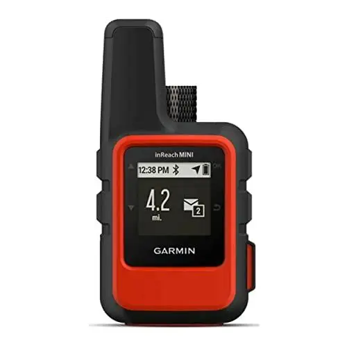 Produktbild: Garmin InReach Mini – kompaktes Satelliten-Kommunikationsgerät mit globaler Iridium Satellitenabdeckung für weltweite Zweiwege-Kommunikation. Robustes Design, bis zu 90 Std. Akkulaufzeit, wasserdicht, 010-01879-00, Rot, 1.27 inches