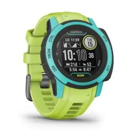 Produktbild: Garmin Instinct 2S Surf – schlanke GPS-Smartwatch mit Wind- oder Kitesurf App, Gezeiteninfos, Surfline Anbindung, bis zu 21 Tage Akkulaufzeit, über 40 Sport-Apps, Smart Notifications