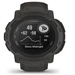 Produktbild: Garmin Instinct 2 – wasserdichte GPS-Smartwatch mit bis zu 28 Tagen Akkulaufzeit, über 40 Sport-Apps, Fitnessfunktionen wie Trainingszustand, Fitnessalter oder Schlafanalyse