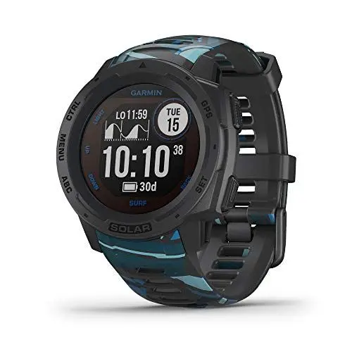 Produktbild: Garmin Instinct - wasserdichte GPS-Smartwatch mit Sport-/Fitnessfunktionen. Herzfrequenzmessung am Handgelenk, Fitness Tracker und Smartphone Benachrichtigungen. Viele Modelle zur Auswahl