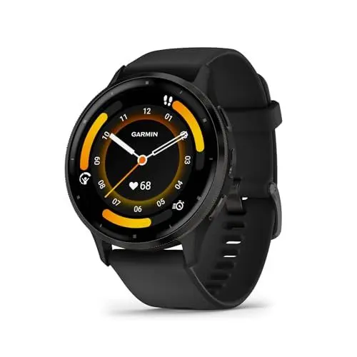 Produktbild: Garmin Venu 3 – GPS-Fitness-Smartwatch mit Bluetooth Telefonie und Sprachassistenz, Ultrascharfes 1,3 / 1,1 Zoll AMOLED-Touchdisplay, Fitnessfunktionen, Garmin Music, Garmin Pay und Rollstuhlmodus