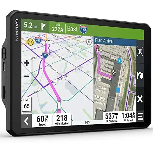 Produktbild: Garmin dēzl LGV 810 MT-D EU – LKW-Navigationsgerät mit 8“ (20,3 cm) Farbdisplay, vorinstallierten EU Karten (46 Länder), fahrzeugspezifischem Routing, Echtzeitdienste & Zielorte mit Satellitenbildern