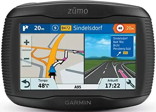 Produktbild: Garmin zumo 345LM CE Motorrad Navigationsgerät, Zentraleuropa Karte, lebenslangen Kartenupdates, Routenfunktion, Sicherheitshinweise, 4,3 Zoll (10,9 cm) Touchscreendisplay
