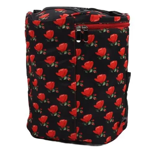 Produktbild: Garn-Aufbewahrungstasche, Große Kapazität, Garn-Stricktasche, Tragbar, Rund, 600D-Oxford-Stoff, mit Tasche für Häkelnadel, 3 Garnauslasslöcher
