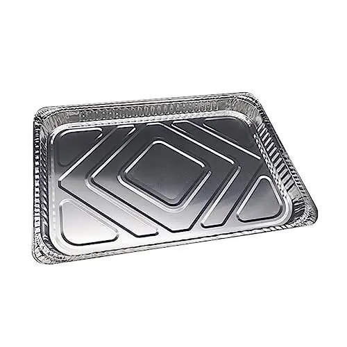 Produktbild: Garneck 10pcs Aluminium Folie Pfannen Bbq Fett Pfannen Ersatz Fett Tablett Fangen Pan Für Grill
