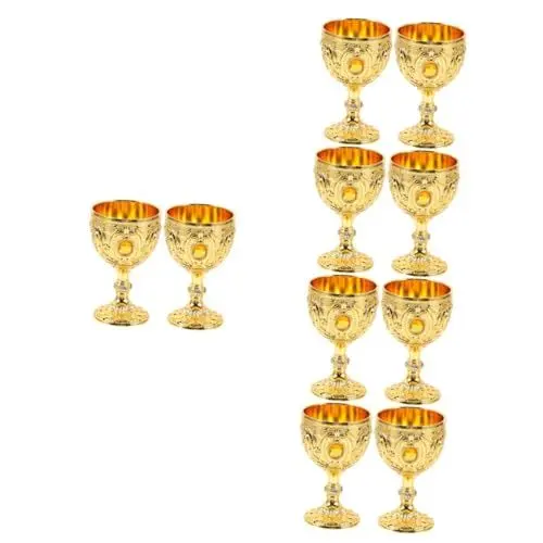 Produktbild: Garneck 10 STK Whisky-Becher Weingläser likoerglaeser bierbrille zarter Retro-Weinbecher Camping Schnapsbecher Multifunktion Becher Trinken Europapokal Weinglas Whiskyglas