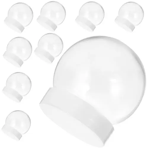 Produktbild: Garneck 10 Stück 150 Ml DIY-Schneekugel Aus Durchsichtigem Kunststoff Befüllbare Süßigkeitenflasche Leeres Glas Mit Abschraubbarem Verschluss Für DIY-Bastelarbeiten