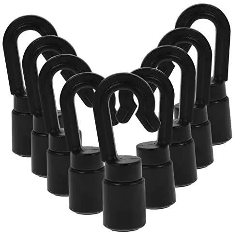 Produktbild: Garneck 10stücke Segelboothaken Yachthaken Hochleistungs Hakenleine Dock Sicherheitshaken Für Wasserfahrzeuge Outdoor Boots Zubehör