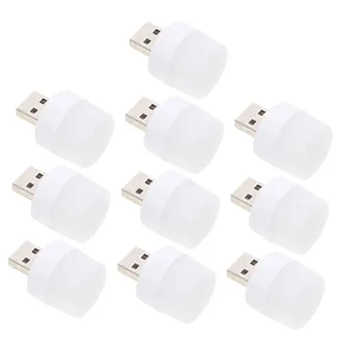 Produktbild: Garneck Tragbares USB-nachtlicht 10er-Pack -innenlampe Fürs Auto Einfach Zu Verwenden Warmes Licht Für Zuhause Hotel Restaurant Schlafzimmer Keine Verkabelung Hohe Helligkeit Energieeffizient