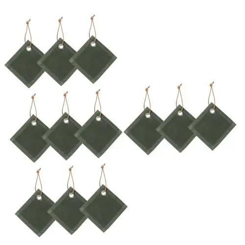 Produktbild: Garneck 12 STK Camping-untersetzer Anti-rutsch-Canvas-Pads Camp-Cup-matten rutschfeste Flaschenmatten Quadratische Untersetzer Flaschenmatten Für Die Küche Tischset Segeltuch Einweg