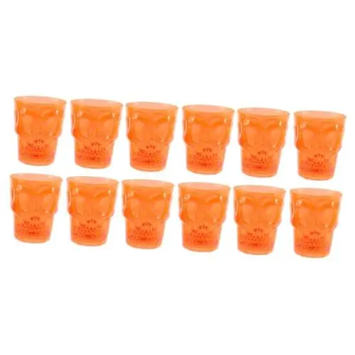 Produktbild: Garneck 12 Stk Halloween-Schädelbecher halloween dekoration halloween-dekoration detaillierter Becher Tassen und Weingläser biergläser Totenkopfbecher -Trinkbecher scheinen